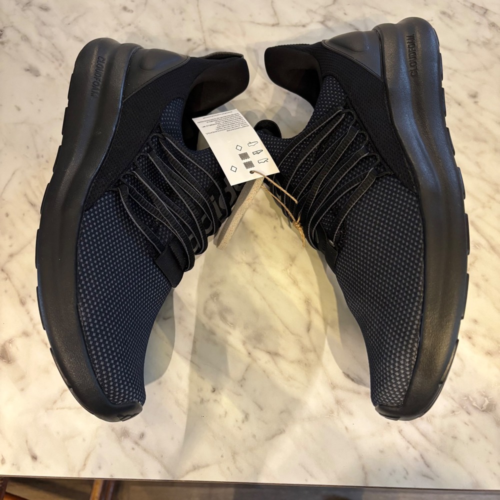 Adidas Lite Racer Adapt 7.0 Mens Sneakers Black Grey Slip On IE6327 Size 10 NEW - Picture 4 of 7